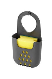 Hermia Ge-125Sungerlk Organizador de Cocina de Plástico Antracita 10 x 17 cm con Esponja Incluida